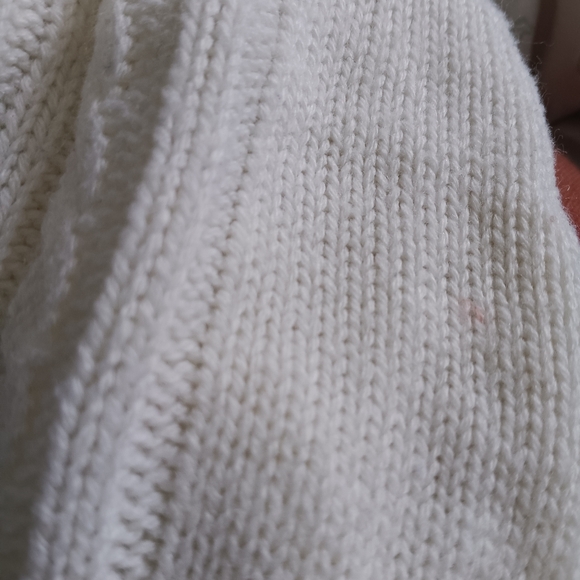 Rue21 White Cable Knit Sweater Vest V-Neck Cropped XL - Picture 6 of 7